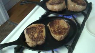 Pan Seared Round Eye Steaks [upl. by Janeen977]