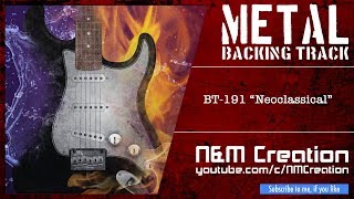 Neoclassical Metal Backing Track in Em  BT191 [upl. by Eiuqnom771]