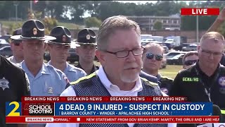 GBI officials Barrow County sheriff discuss deadly Apalachee High School shooting [upl. by Ennazor]