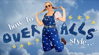 how to style OVERALLS  outfit ideas for dungarees [upl. by Hamnet838]