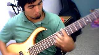 AUTUMN LEAVES  6 STRING BASS [upl. by Connell]