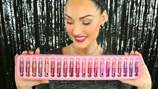 Clinique Chubby Stick Lip Swatch Video  20 Colors [upl. by Naneek]