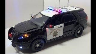 118 California Highway Patrol Ford Explorer with Working Lights CUSTOM ORDER [upl. by Amalie844]