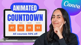 How to create a COUNTDOWN Timer⏱ EASY Canva FREEPRO Tutorial [upl. by Naujud]