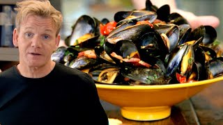 Gordon Ramsays Steamed Mussels [upl. by Bertina]