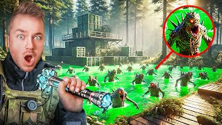 100 POND MONSTER Zombies INVADE Our BACKYARD Insane Survival Challenge [upl. by Ylrak63]