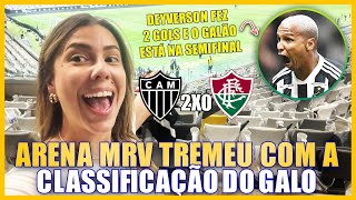 A MAIOR FESTA DA HISTÓRIA DA ARENA MRV GALO NA SEMIFINAL DA LIBERTA Atlético MG 2x0 Fluminense [upl. by Relyuc]