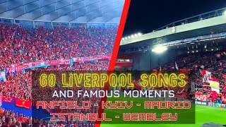 1 hour of Liverpool Songs from Anfield and European Finals [upl. by Loos726]