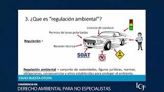 CONFERENCIA DERECHO AMBIENTAL PARA NO ESPECIALISTAS [upl. by Ahsikin194]