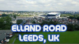 Leeds United Elland Road Stadium 4K Drone Footage [upl. by Tepper]