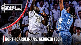 North Carolina Tar Heels vs Georgia Tech Yellow Jackets  Full Game Highlights [upl. by Esbensen]