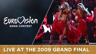 Hadise  Düm Tek Tek  Türkiye 🇹🇷  Grand Final  Eurovision 2009 [upl. by Aicirtel]