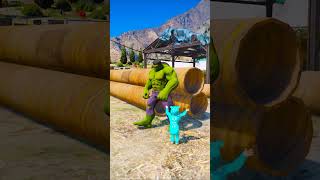 GTA V HULK Saving COW From Money Heist shorts [upl. by Gregorius360]