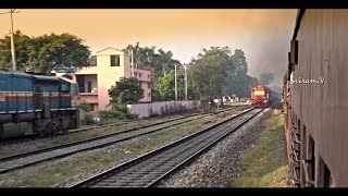 Race of a Lifetime  MGMeter Gauge Express Races With Broad Gauge Passenger [upl. by Adnowal338]