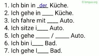 wo wohin woher Akkusativ Dativ in die in der aus der zu zum zur ans an die an der nac [upl. by Adnawaj]