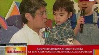 BT Adopted son nina Sharon Cuneta at Sen Kiko Pangilinan ipinakilala sa publiko [upl. by Lednew]