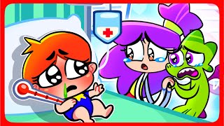 When The Throat Hurts🥵🥶😷 Funny English for Kids animation kids family [upl. by Torp]