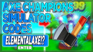 ALL ROBLOX 🪓 Axe Champions Simulator SECRET OP CODES on 2022 [upl. by Accalia637]