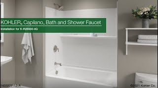 Installation – Capilano Bath and Shower Faucet [upl. by Esinad]