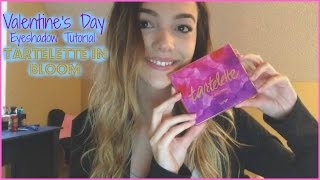 Valentines Day Eyeshadow Tutorial  Tartelette in Bloom Palette [upl. by Lorena]