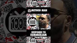 Method Man Responds To The Summerjam Controversy viral hiphop methodman summerjam rap fypシ [upl. by Drauode]