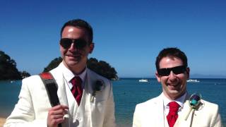 New Zealand Love Story 2014 Same Sex Wedding in the Abel Tasman [upl. by Massab432]