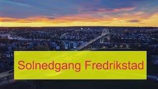 Norway Sunset Fredrikstad TestFlight by Drone 4K [upl. by Firahs]