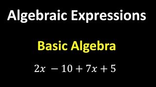 Algebraic Expressions – Algebra Basics [upl. by Bentlee]