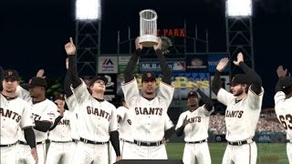 MLB 14 The Show  San Francisco Giants World Series Celebration [upl. by Nalla705]