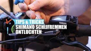 Shimano schijfremmen ontluchten doe je zo [upl. by Laux]