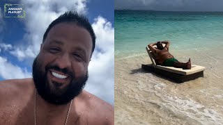 Dj Khaled Living His Best Life In Anguillas Caribbean Beaches HD quotThe Water Looks Like Listerinequot [upl. by Ahsiaa]