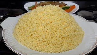 semoule de couscous inratable sans couscoussier rapide et facile couscous algérien [upl. by Cirnek]