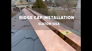 Copper ridge cap installation [upl. by Salvador]