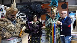 El Carnaval de Águilas deslumbra en FITUR 2024 [upl. by Yelsel472]