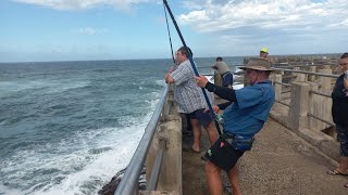 MARGATE PIER ACTION amp FLOOD FOOTAGE  MARGATE KZN [upl. by Nylsoj]