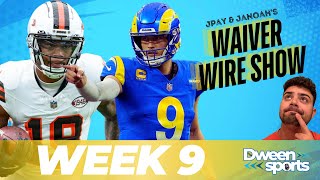 WEEK 9 WAIVER WIRE SHOW NEW NO1 IN CAROLINA STAFFORD HAS REMERGED [upl. by Adla578]