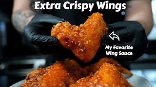 Heres The Secret To Perfectly Crispy Fried Chicken Wings Corn Starch vs Flour [upl. by Taka]