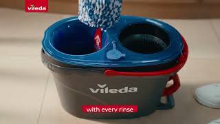 Vileda RinseClean Spin Mop and Bucket  100 separation of clean and dirty water [upl. by Ettelrats]