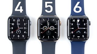 Apple Watch Series 4 vs 5 vs 6 Vergleich Deutsch  Das sind die Unterschiede [upl. by Maltzman]