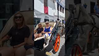 Charming Mijas Pueblo HorseDrawn Carriage Tour Through Andalusia [upl. by Abad]