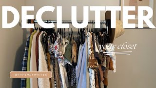 How to Declutter Your Closet in 7 Days [upl. by Atinreb787]