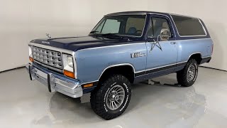 1985 Dodge Ramcharger For Sale [upl. by Eerac]