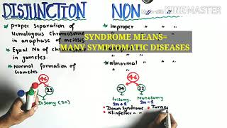 Nondisjunction of Chromosomes  Down klinefelters And Turner syndrome  Class 12 Biology [upl. by Reynold]