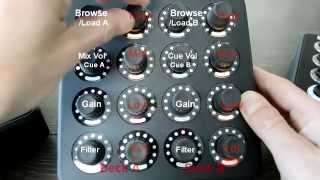 Midi Fighter Twister  2 Deck Rotary Mixer mapping [upl. by Herbie]