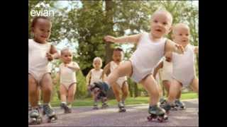 Evian Baby Gangnam Style Dance Official Video  Black Eyed Peas Pump It  Roller Babies  babyampme [upl. by Retswerb]