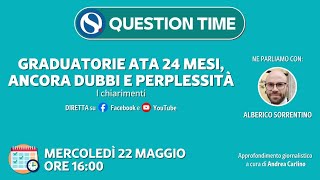 Graduatorie ATA 24 mesi ancora dubbi e perplessità I chiarimenti [upl. by Ornstead]