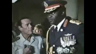 Idi Amin visits the hostages at Entebbe Airport Uganda 1976 [upl. by Gnel236]