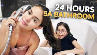 24 HOURS BATHROOM CHALLENGE  IVANA ALAWI [upl. by Thorvald]