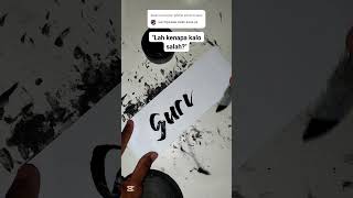 Lah kenapa kalo salah calligraphy art tutorial [upl. by Hymie]