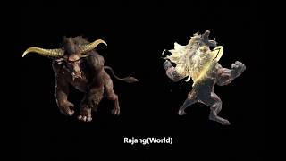 Monster Hunter Large Monster Roar Comparison Original VS World [upl. by Nniuqal]